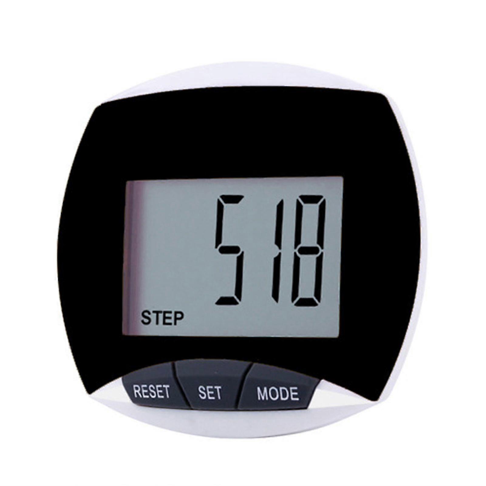 1 Set Digital Pedometer High Clearly Accurate Reading Sensitive Touch Button Electronic Large Screen Pedometer Running Use