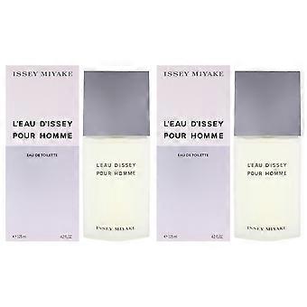 Issey Miyake Leau Dissey für Herren 4.2 oz Eau de Toilette Spray 2er-Pack