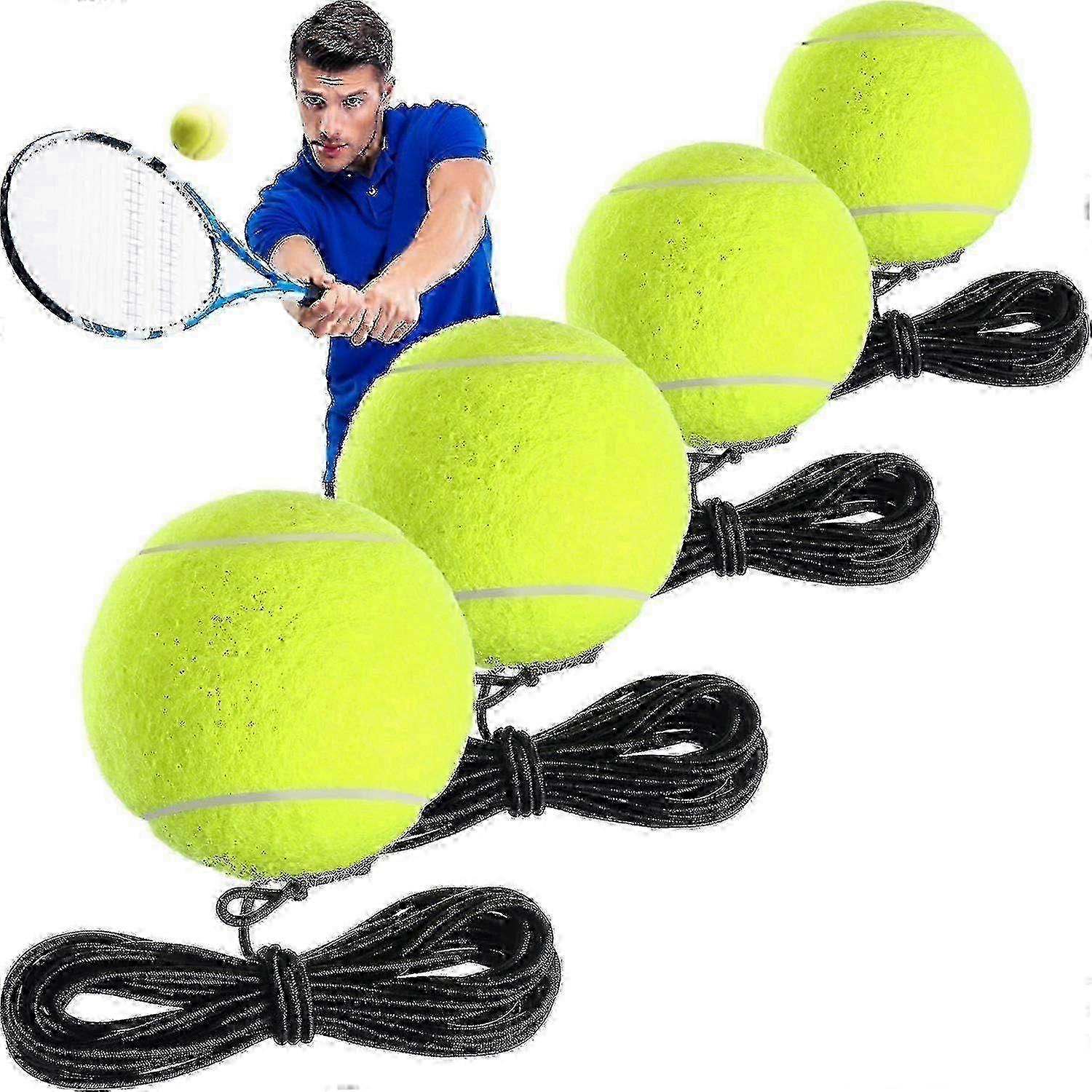 4pcs String Tennis Trainer Balls for Self Practice Training Equipment