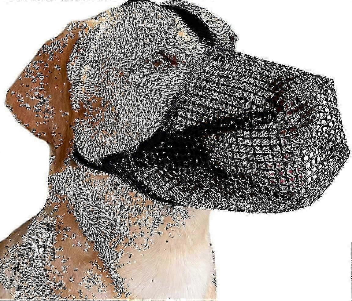 Adjustable Soft Mesh Dog Muzzle for Small Medium Large Breeds - Secure & Comfortable