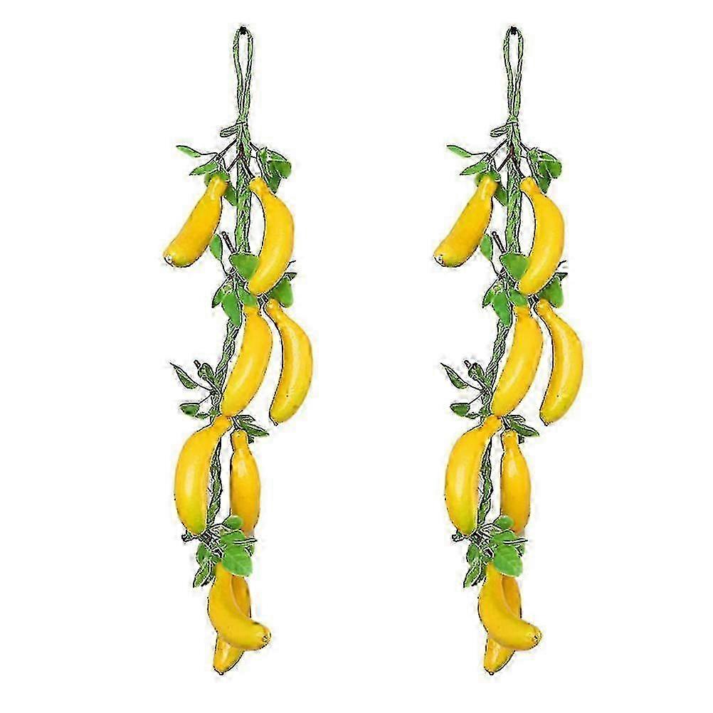 2pcs simulation banana pendant compatible with home decor