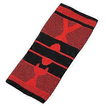 Sport Knee Sleeve Guard Wrap Support Pad Tone Up Basketball Outdoor Strap Brace Red L