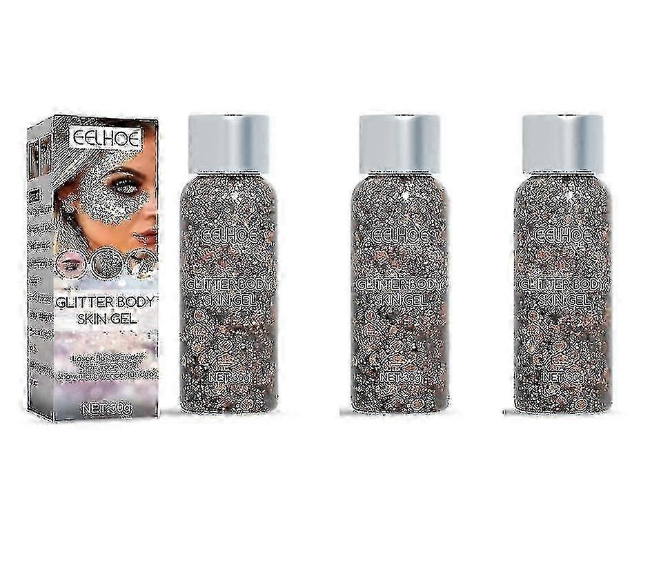 Sequin Gel Set Makeup Fish Scale Sequin Gel Glitter Stage Performance Eyeshadow