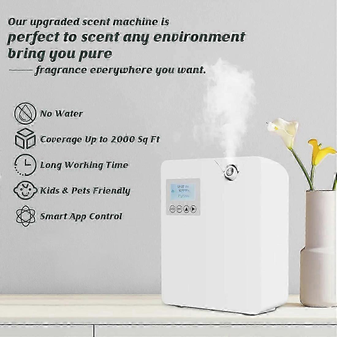 Waterless Fragrance Diffuser 300ml WIFI Control Flavoring Diffuser Timer Function Air Freshener EU Plug