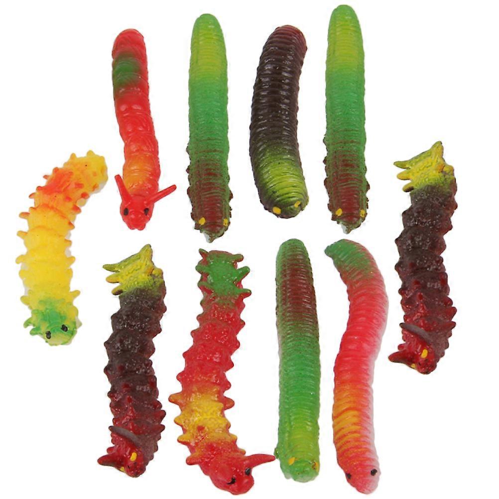 Simulation Caterpillars Trick Toy for Kids Use in A 10Pcs Bundle