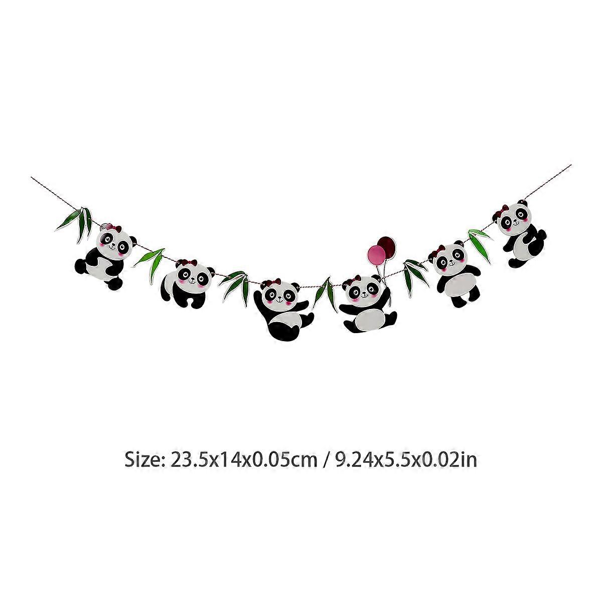 Party Decoration Banner with Panda Pattern for 1Pcs Use