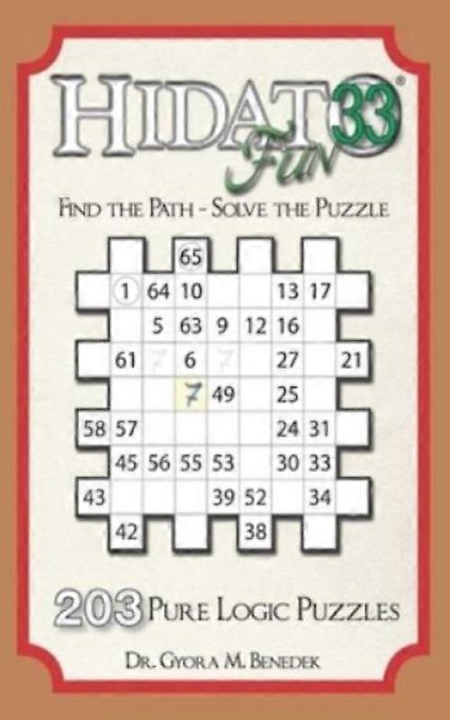 Hidato Fun 33 203 Logic Puzzles