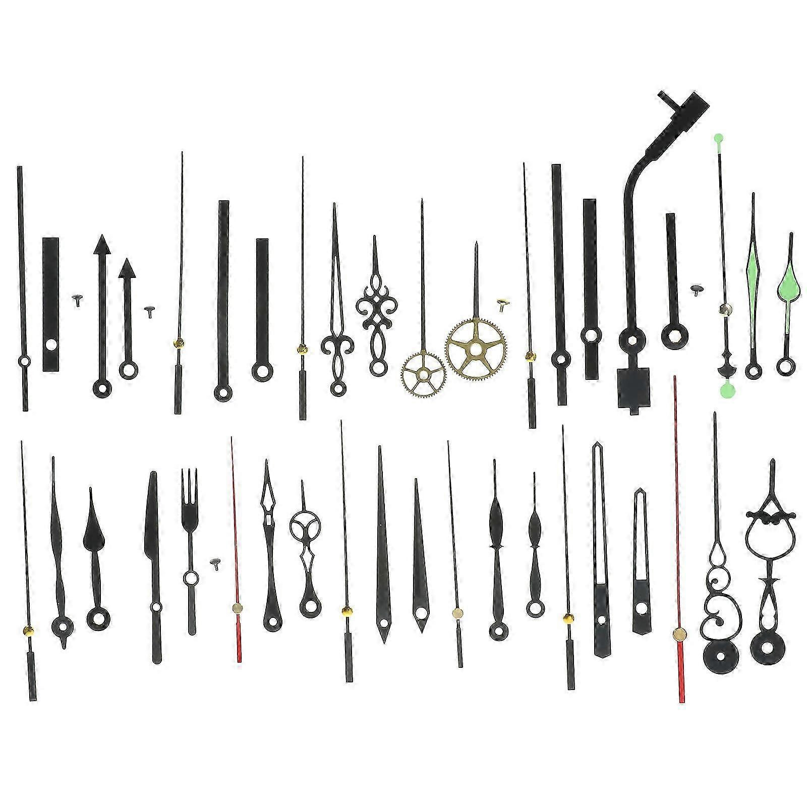 Clock Hands Replacement Clock Hands compatible with DIY 15Sets Plastic Assorted Color