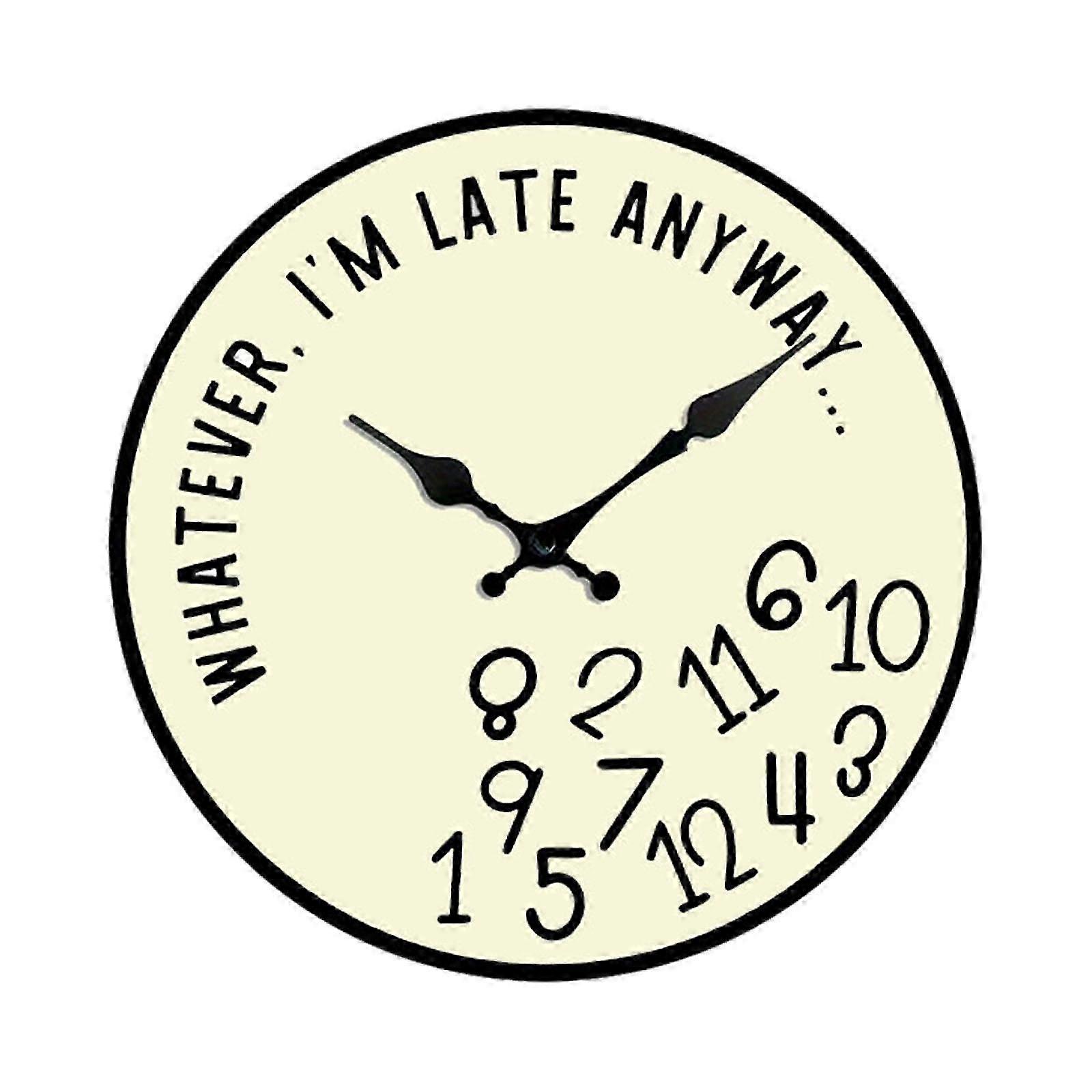 30cm Acrylic Silent Bedroom Clock