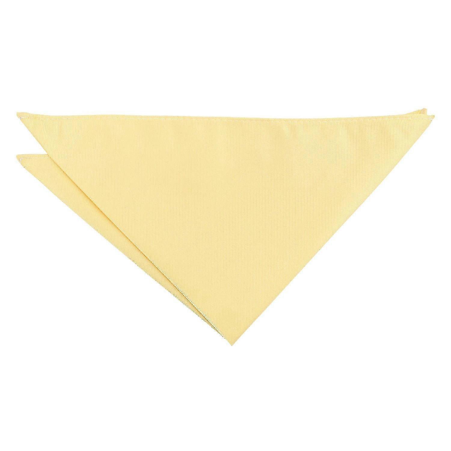 Daffodil Yellow Plain Twill Pocket Square