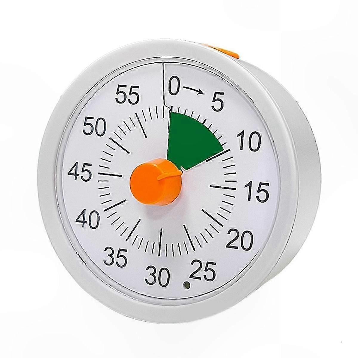 Visual Timer for Kids, 60-Minute Silent Countdown Timer for Classroom, Office, Kitchen Use