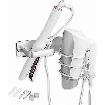 Wall-Mounted Hair Dryer Storage Rack, Bathroom and Bedroom Shelf for Hair Dryer Holder, Hotel Use Compatible
