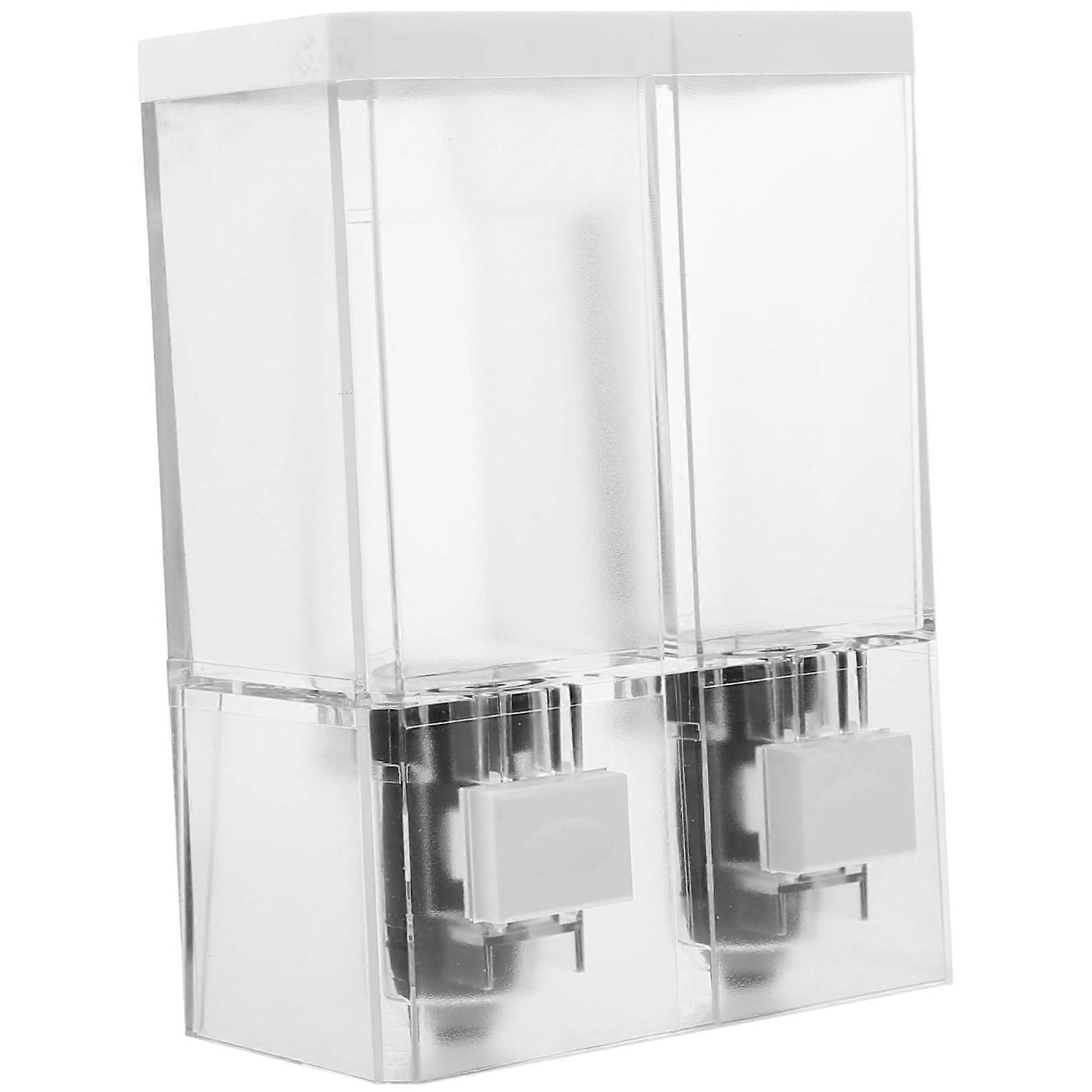 Wall Mounted Soap Dispenser NoDrill Installation Push Button Liquid Dispenser for Bathroom