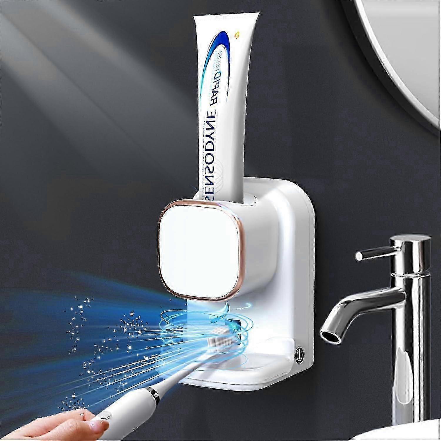 Automatic Toothpaste Dispenser,Toothpaste Dispenser Wall Mounted ,Electric Toothpaste Dispenser compatible with Bathroom SWhite Edition 1229