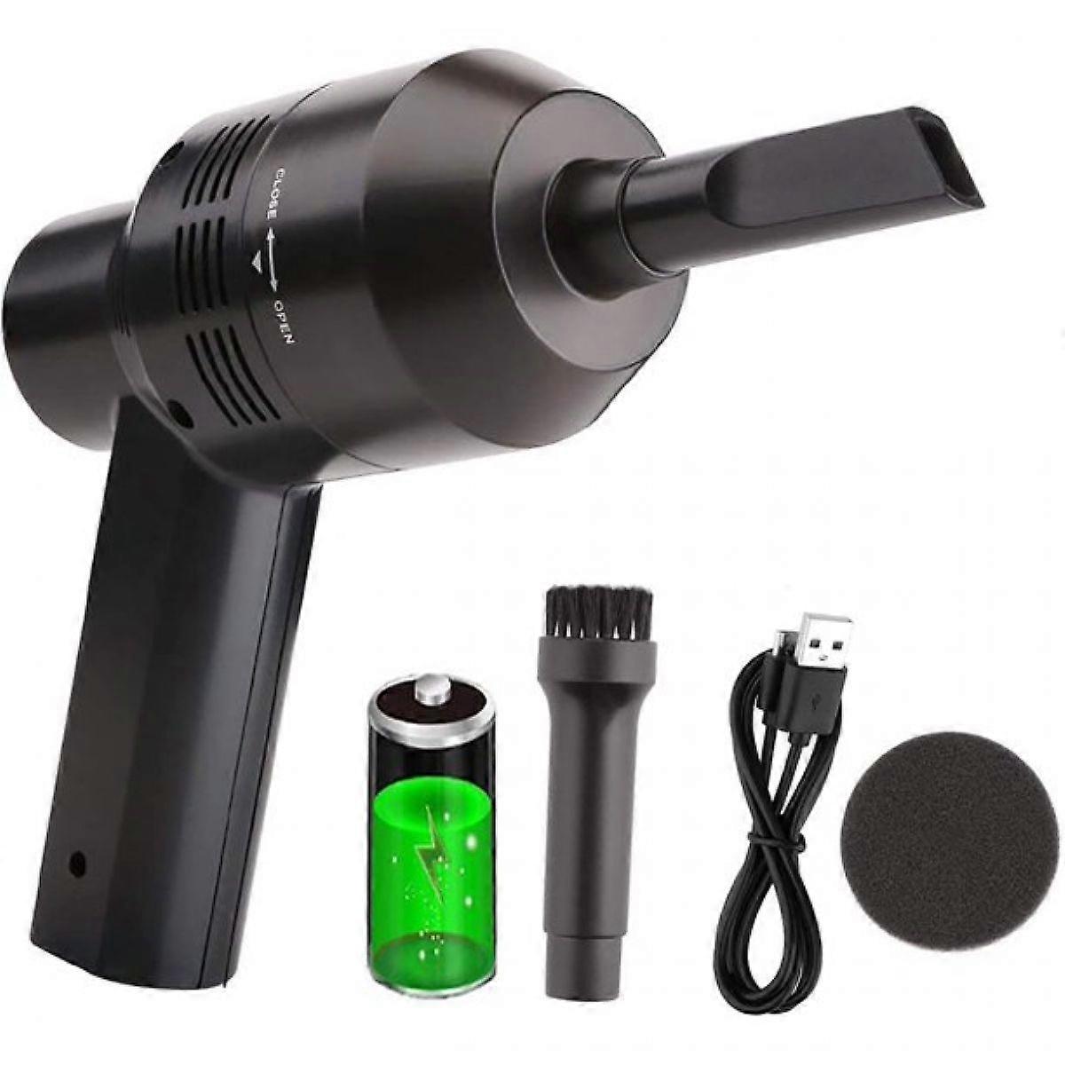 Powerful Cordless Mini Vacuum Reusable Filter Portable