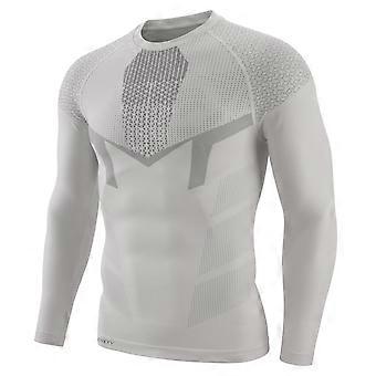 ESDY Herren Warmes Fitness-Rad-Funktionsshirt - Schweißableitend, langärmlig, eng anliegend für Outdoor-Aktivitäten