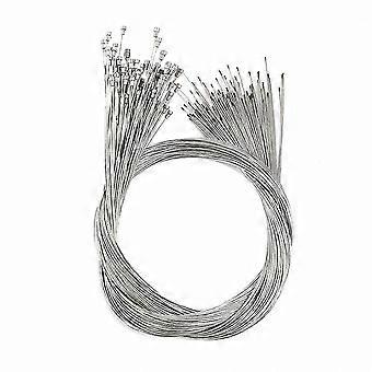 Universal Bike Brake Tube Cable Kit 16 Pcs Silver, Replacement Inner Cables and Outer Tubes for Bicycle Shifting and Braking
