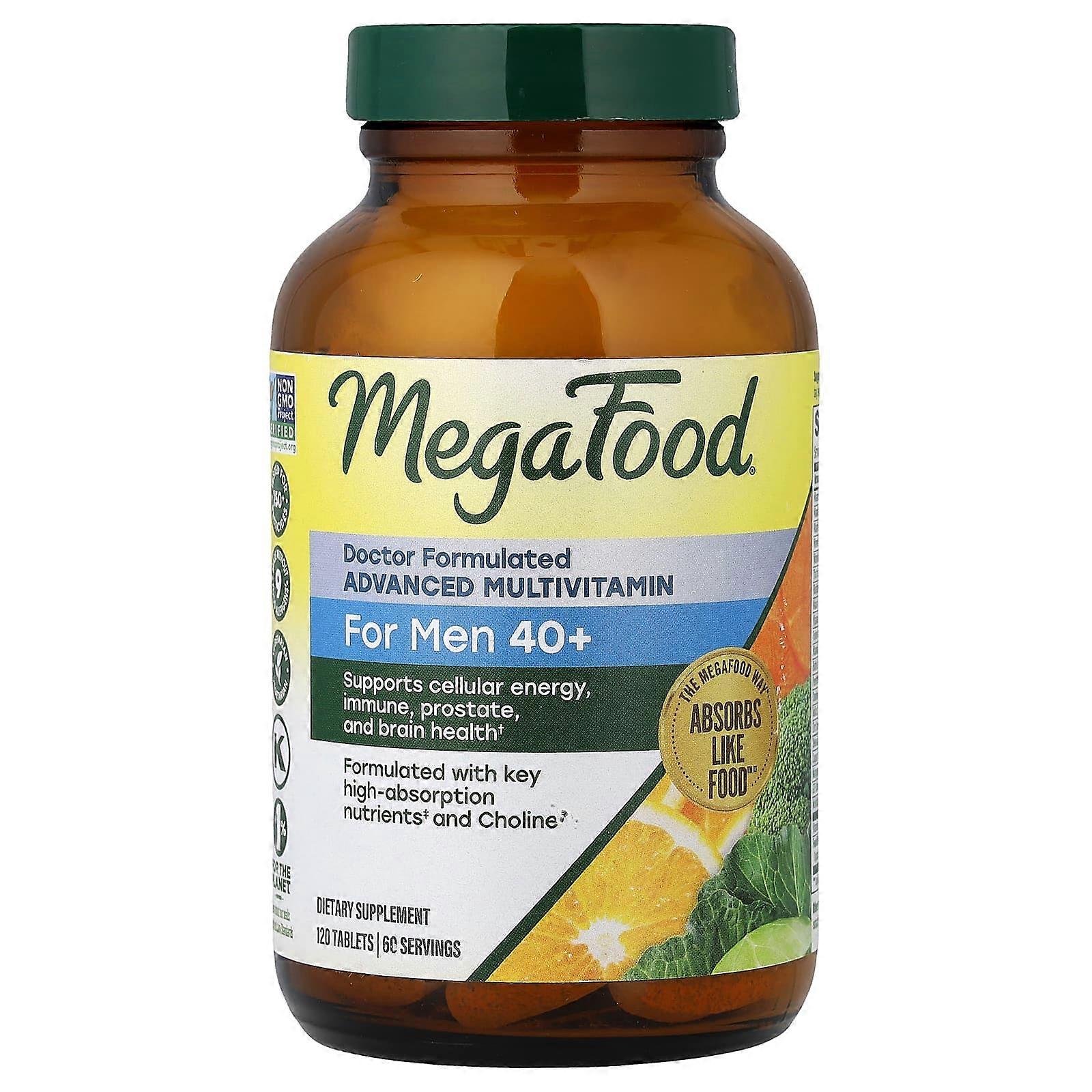 MegaFood, Multi for Men 40+, 120 Tablets