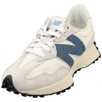 New Balance 327 Damesmode Trainers in Wit Marineblauw