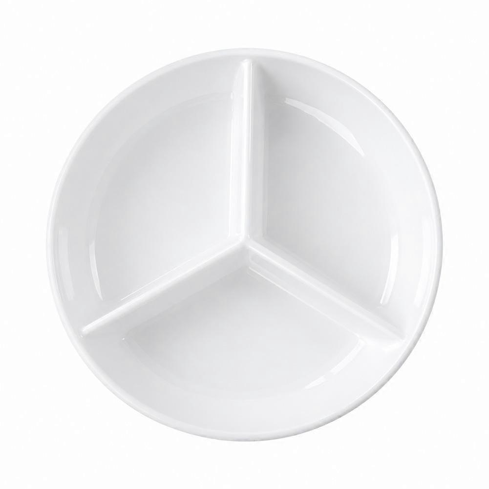Ceramic Triple-Section Steamer Plate