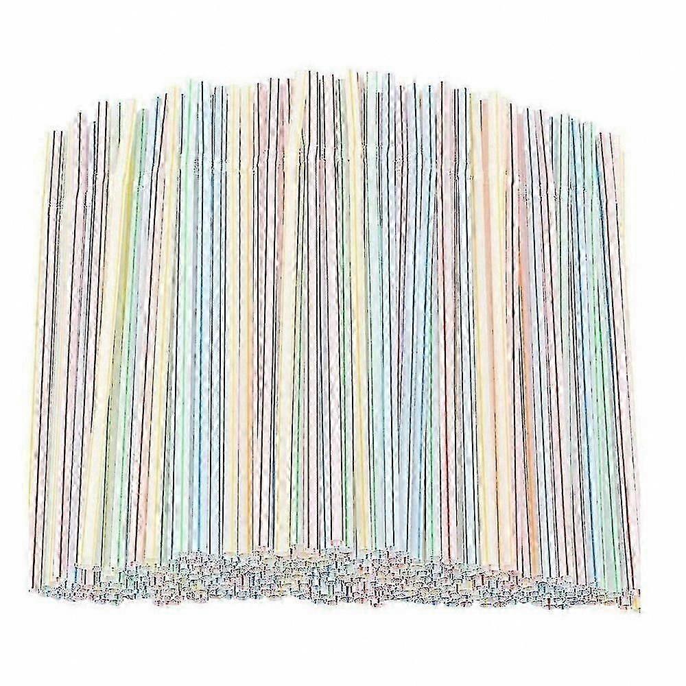 Flexible Plastic Drinking Straws, 1000 PCS