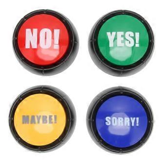 4Pcs Dog Communication Buttons Multifunctional 4 Types of Sound Effects Pet Training Buzzer for