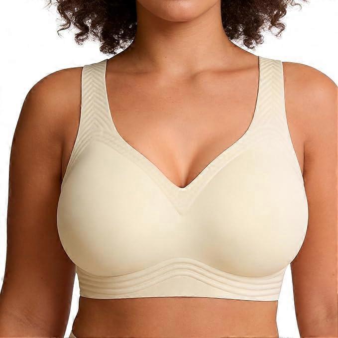 Soft Intention Jelly Wireless Bra Seamless Push Up Full Cove