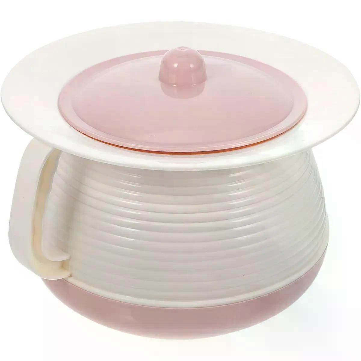 Plastic Spittoon with Lid, Handheld Chamber Pot
