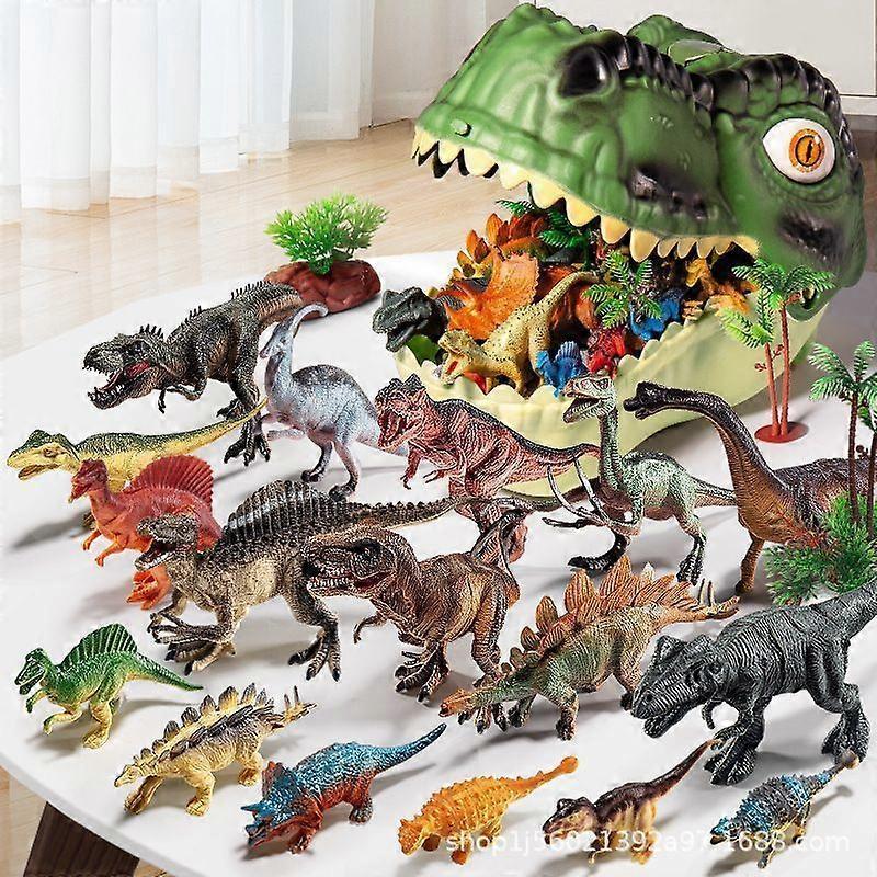 46-Pc Realistic Dino Models With Decorative Storage