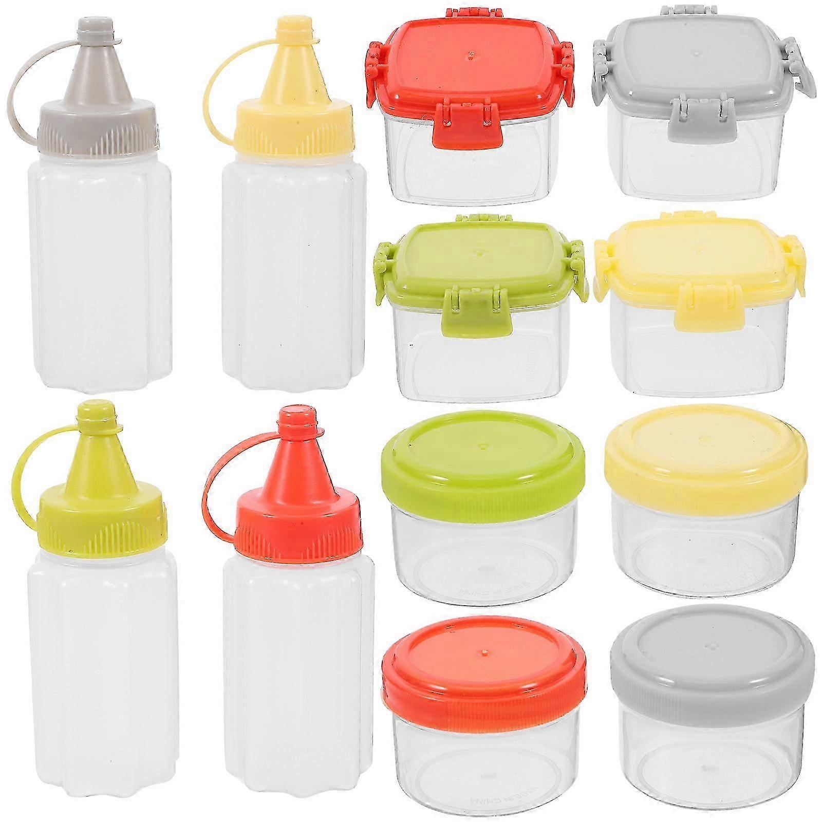 Mini Squeeze Bottles Sauce Squeeze Containers for Precise Kitchen Use 1Set,0