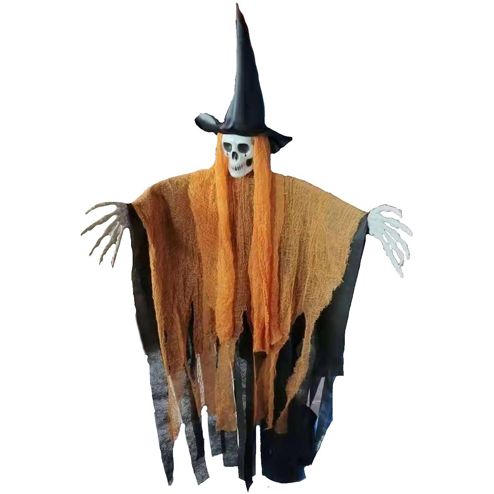 Realistic Design Wizard Ghost Reusable Hanging Decoration For Halloween Garden Patio Lawn Yard