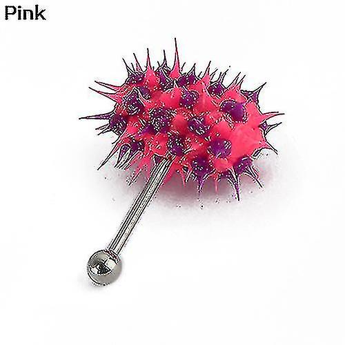 Unisex Cool Punk Hammer Form Vibrerande Tongue Bar Stud Body Piercing Smycken Hög kvalitet
