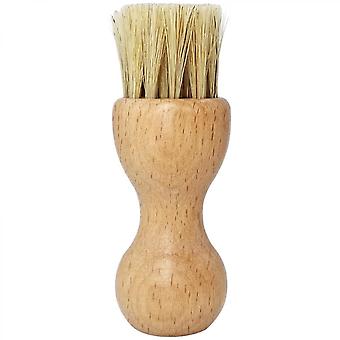 1 Stück Schuhcreme-Applikator-Bürste Holzgriff Schuhe Bürste Schweinehaar für Schuhpflege