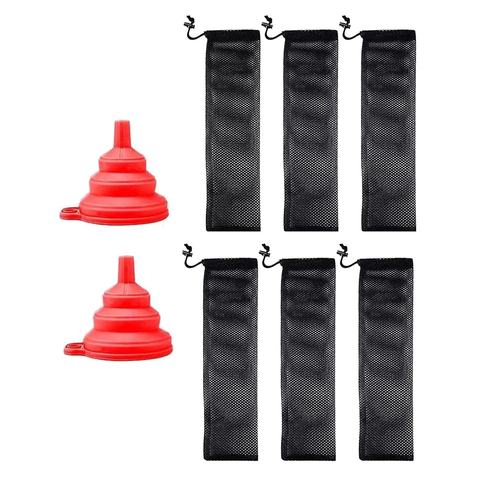 Feeder Bird Sock Seed Bag Refill Sock Finch Sock for Wild Bird Outside With 2 Funnels