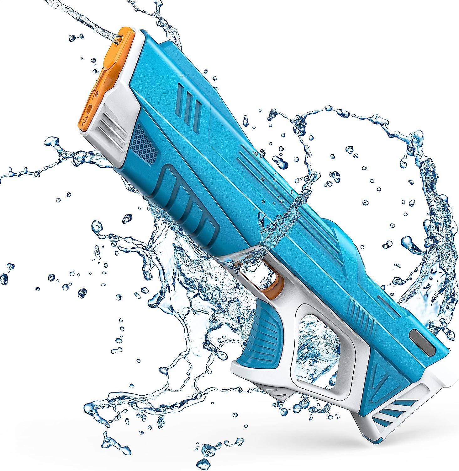 مسدسات مائية للبالغين والأطفال ، مسدس مياه أوتوماتيكي يصل مداه إلى 32 قدما ، مسدس بخاخ يعمل بالبطارية قابلة لإعادة الشحن لحمام السباحة ألعاب حفلات الشاطئ في الهواء الطلق