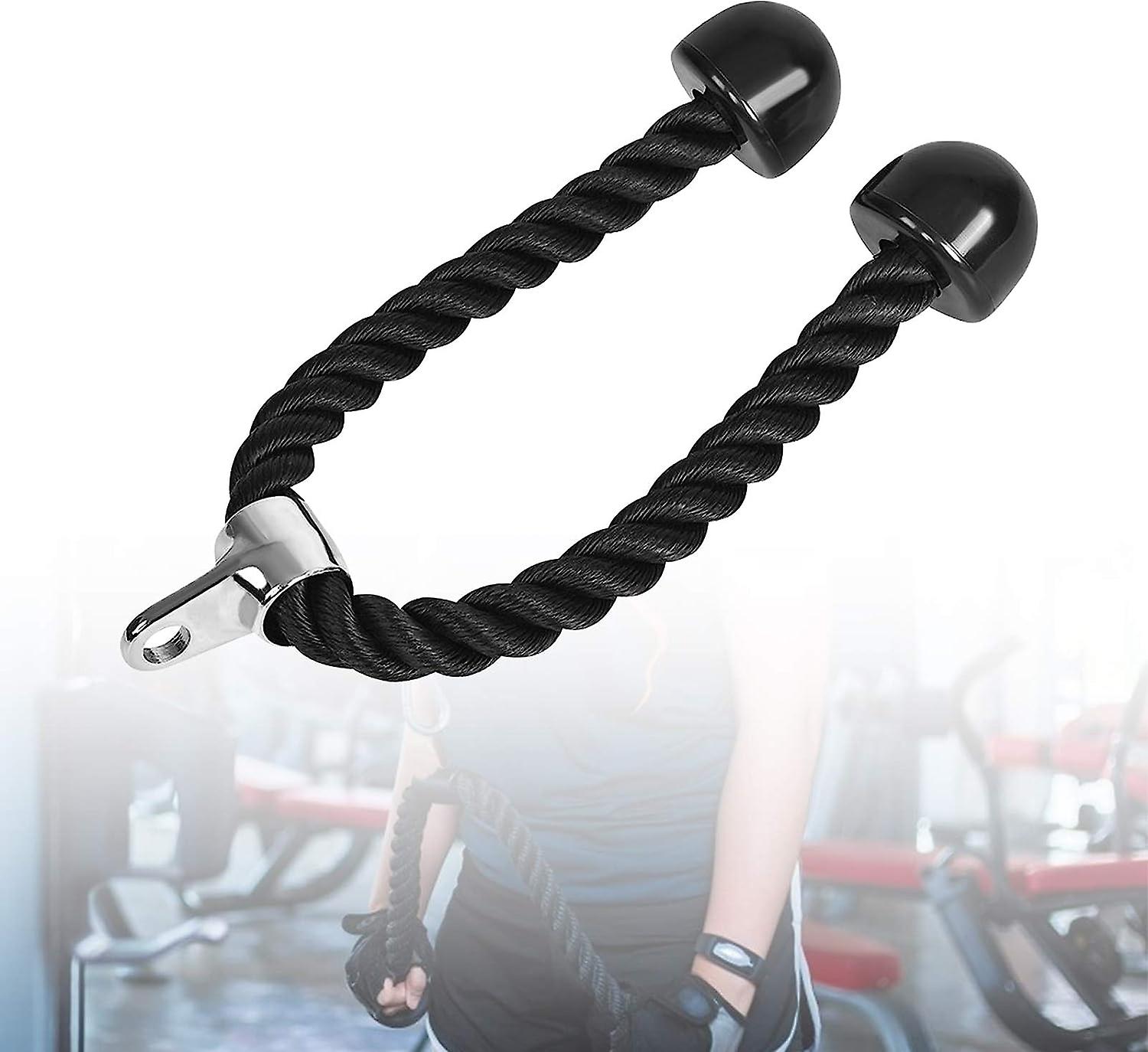 Tricep Rope Cable Attachment, Bicep Pull Down Cable, Tricep Rope Cable Attachment, Heavy Duty Nylon Tricep Push Pull Down Rope Cord For Multi Gym Cabl