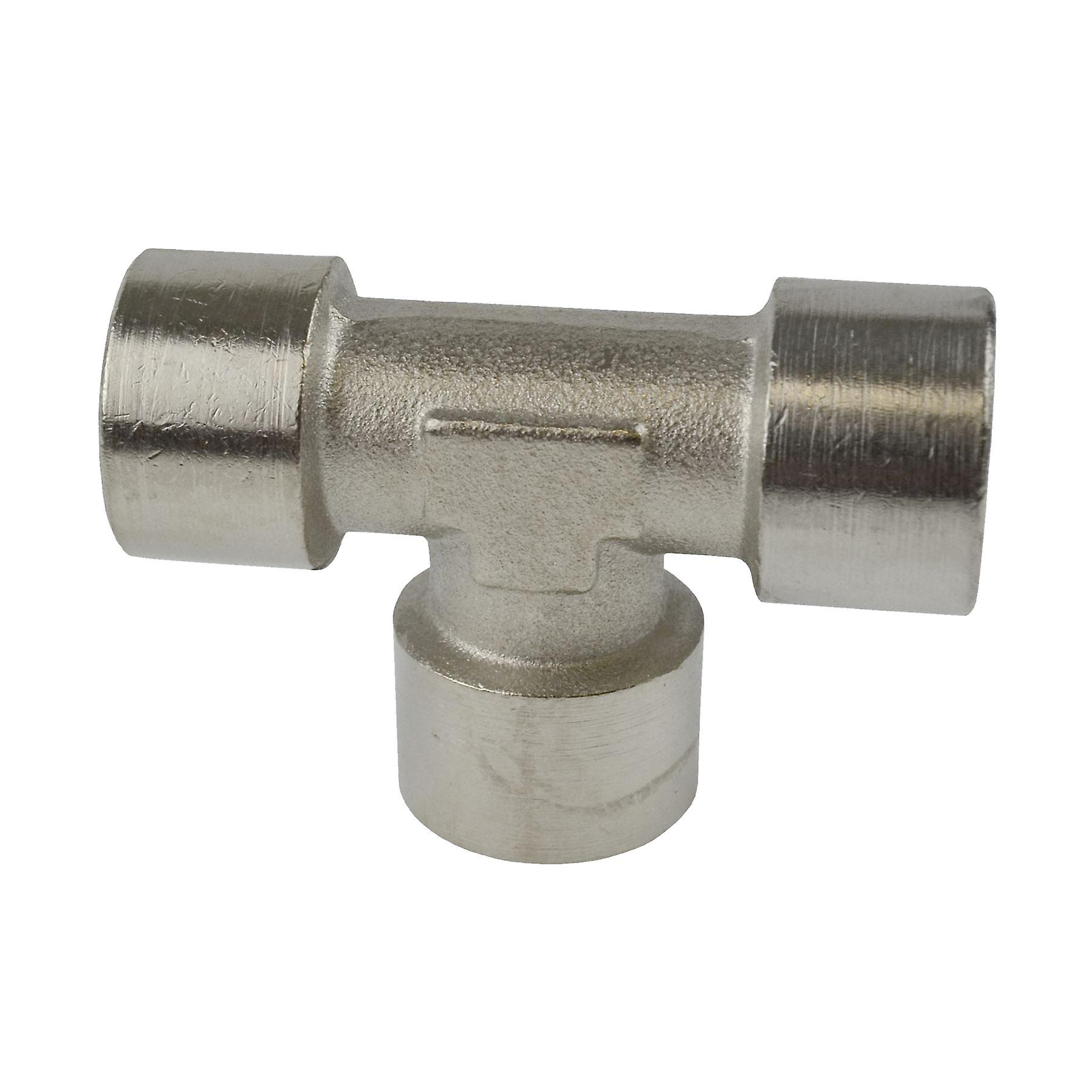 3/8" BSP Tee Piece Fitting Female Thread Manifold Air Fitting FT061