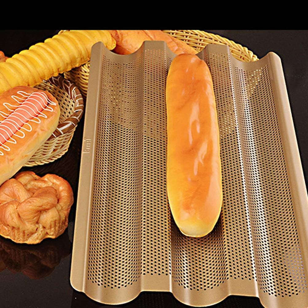 Nonstick French Bread Pans Reusable Easy Cleaning Baking Pan