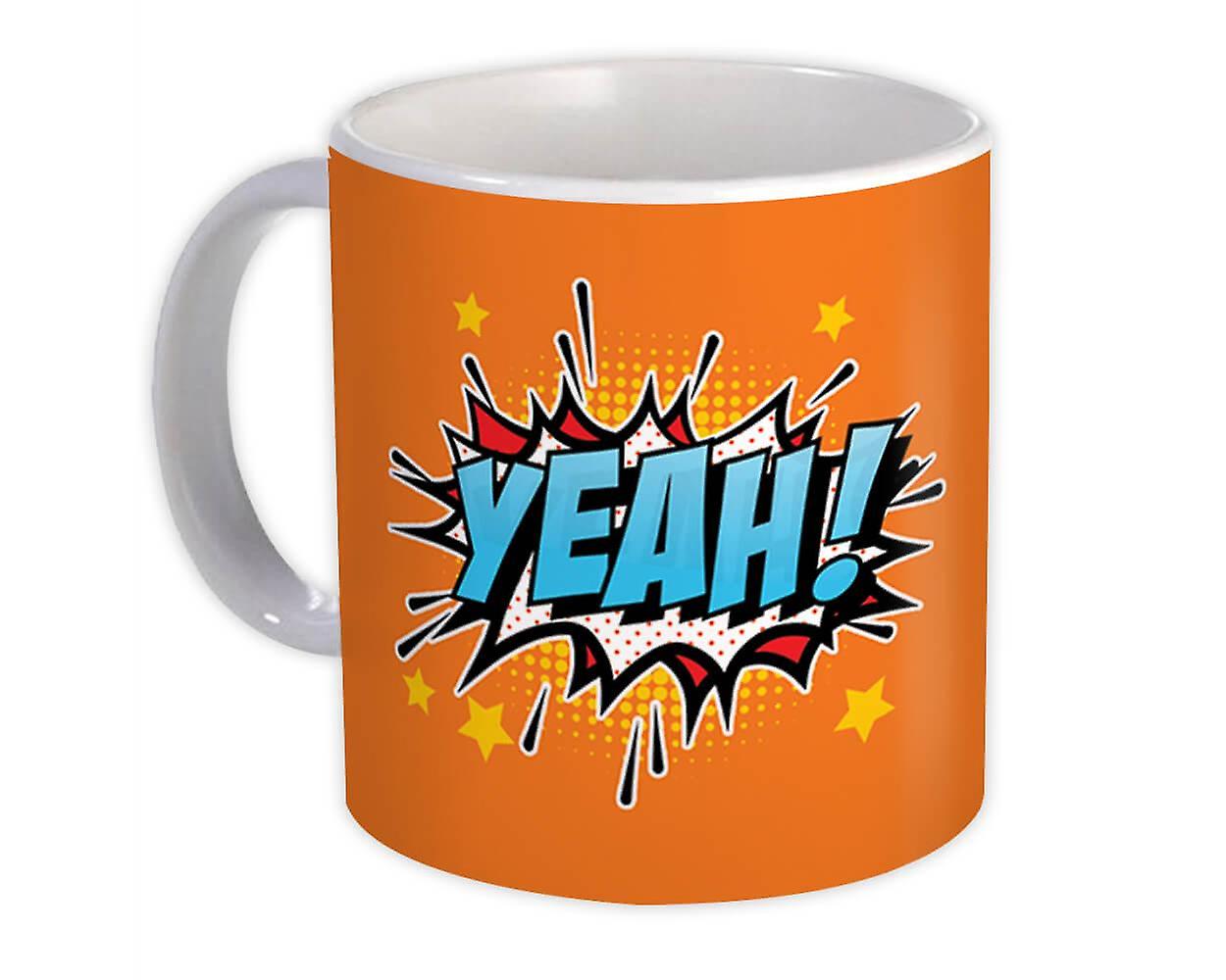 Gift Mug: Yeah Art Print Retro