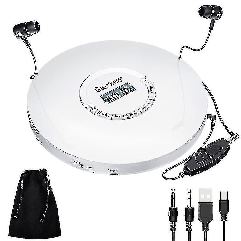 Rechargeable Built-in Headphones Hifi Music Walkman - Cd Player W