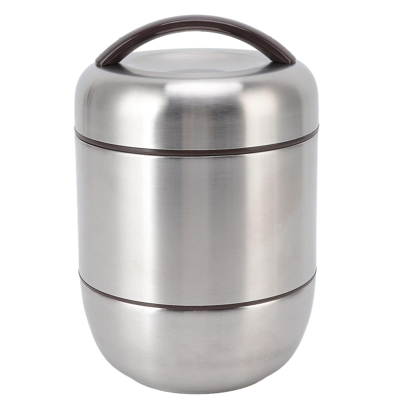 Insulated Lunch Box 4 Layer Stackable Stainless Steel Compartment Travel Container for Outdoor Use