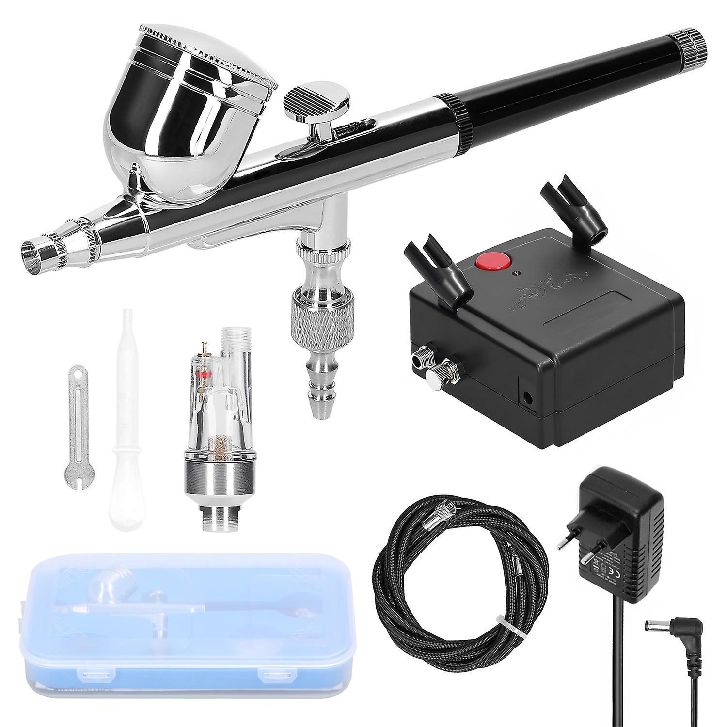 Professional 0.3mm Airbrush Air Compressor Kit for Model Making DIY Art Painting