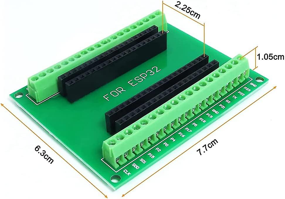 ESP32 Breakout Board GPIO 1 Into 2 Expansion for 38PIN Narrow Version ...