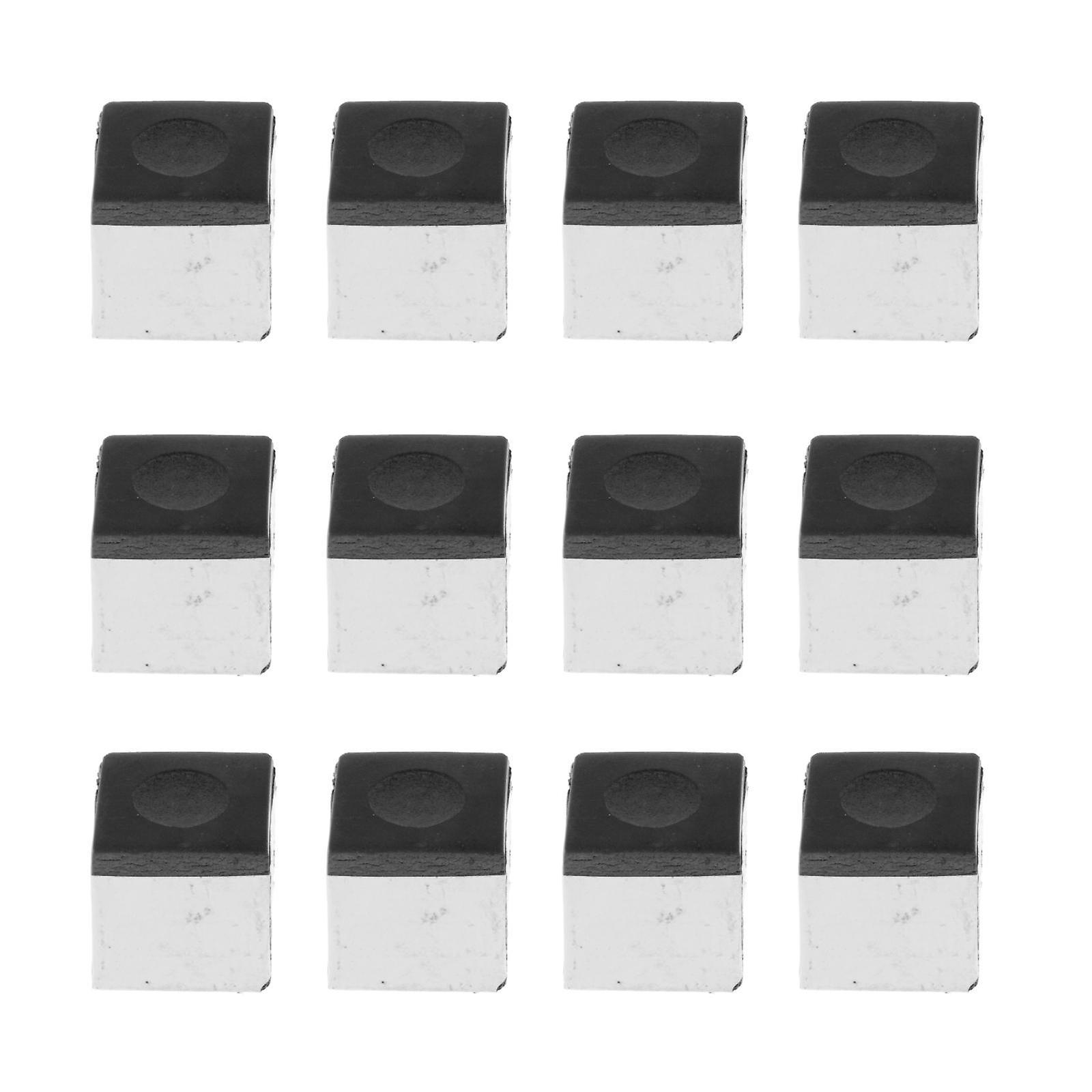 12 Pieces Pool Chalk Cubes Cubes of Pool Cue Chalk Accessory for Tournaments Blue