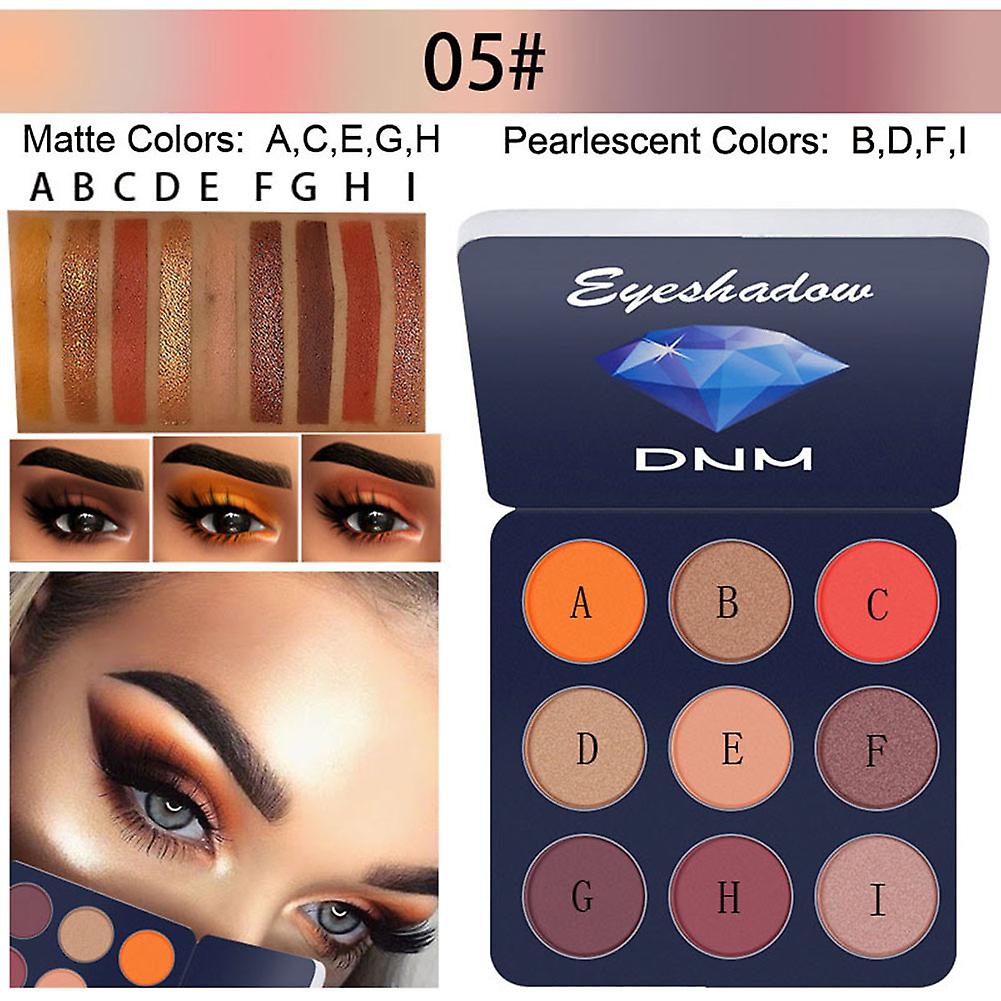 9 Colors Eyeshadow Palette Eye Shadow Glitter Smoke Eyeshadow for Women