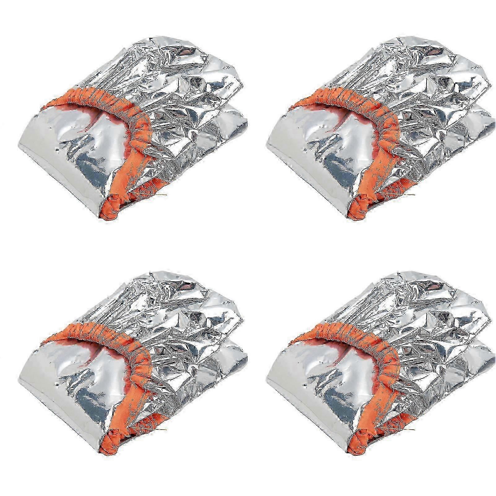 10pcs Hair Dye Processing Hat Constant Temperature Aluminum Foil Deep Conditioning Caps Silver