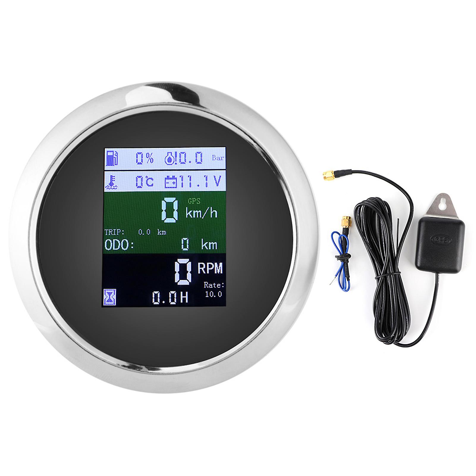 Waterproof 6-In-1 Multifunction Digital Gauge for Yachts - Alarm & Durable Design