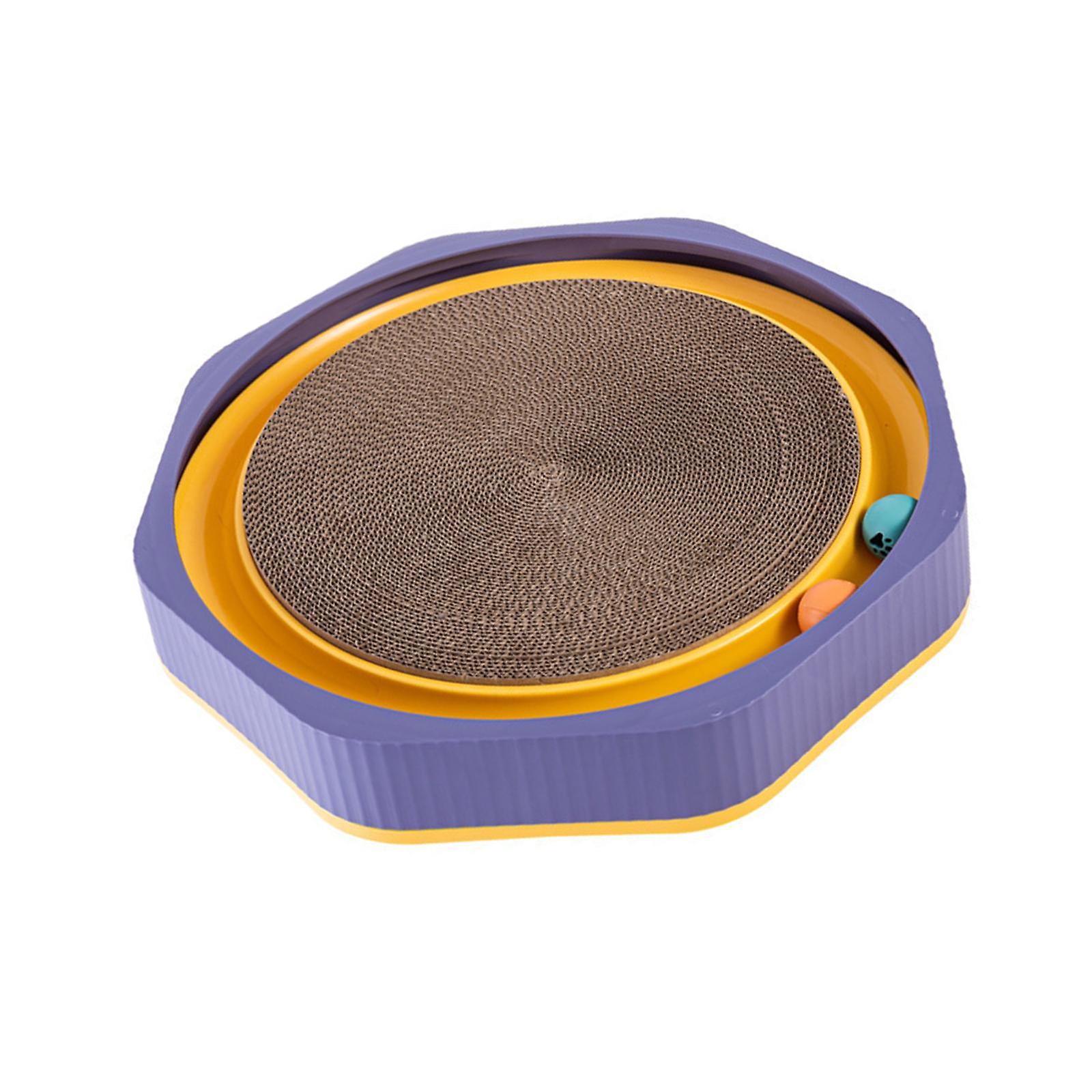 Cat Scratching Board Round Kitten Furniture Protection Claw Scratching Board Blue