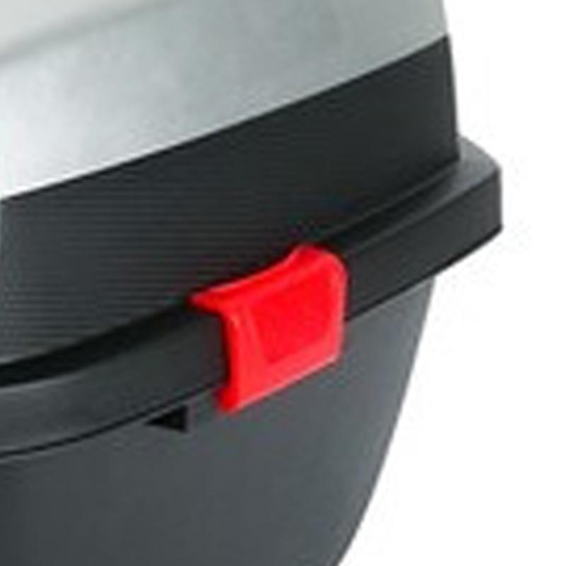 Electric Vehicles Rear Box Large Capacity Smooth Surface Color Blocking for Motorcycle Electromobile Silver White