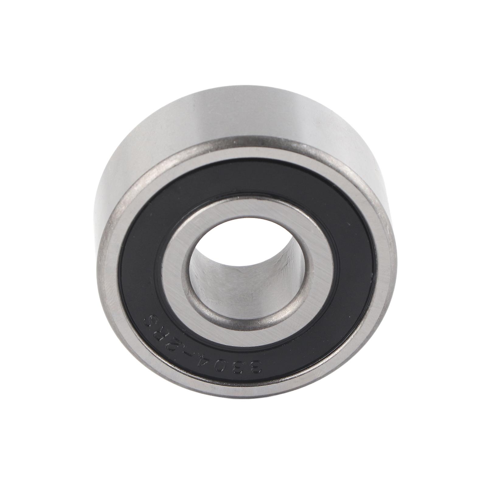 Roulement à billes à contact oblique à deux rangées 3304-2RS, roulements à rouleaux cylindriques à faible bruit, 20 x 52 x 22 mm